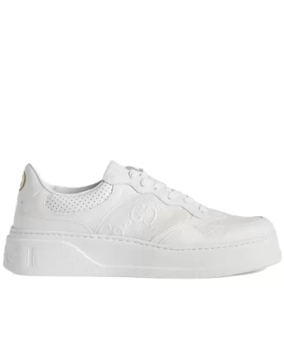 GG Embossed 'White Leather'