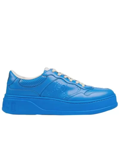 GG Embossed 'Blue Ocean Leather'