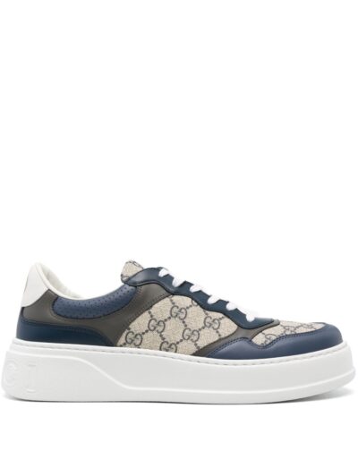 GG Embossed 'Blue Leather'