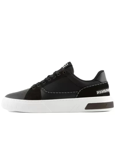 EA7 Lace-up Leather Sneakers