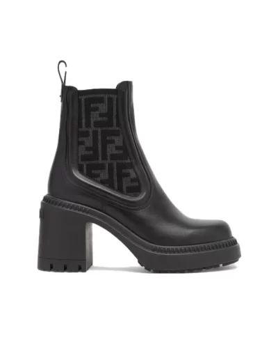 FF Domino Heeled Ankle Boots 'Black'