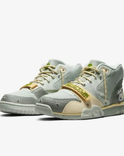 Travis Scott x Air Trainer Grey Haze and Dusty Sage