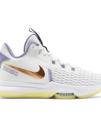 LeBron Witness 5 Summit White Metallic Bronze