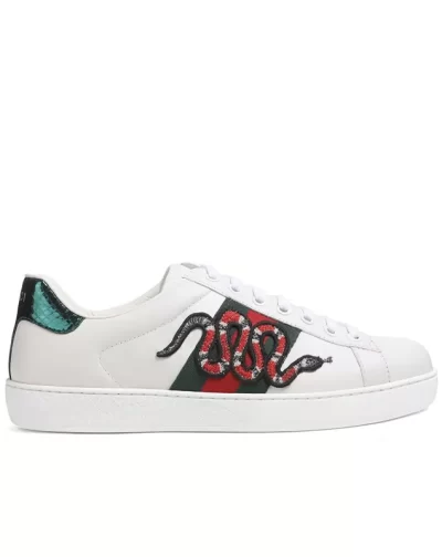 GG Ace Embroidered 'Snake'