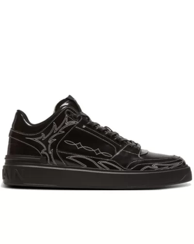 B Court Mid Patent-Leather 'Black'