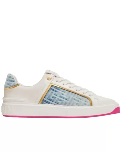 B Court Panelled Leather 'White Blue Pink'