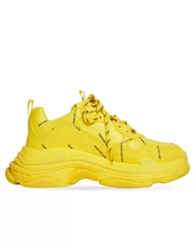 Triple S Sneaker 'Allover Logo Yellow'