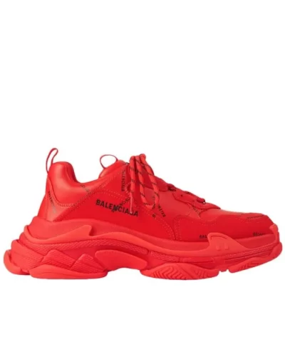 Triple S Clear Sole Sneaker 'Red'