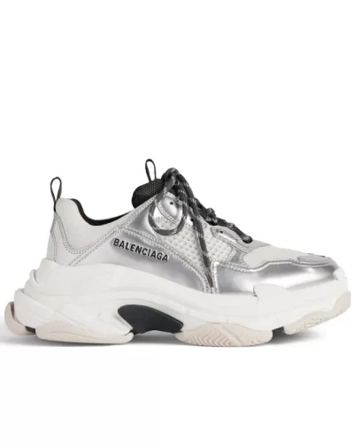 Triple S 'Black White Silver'