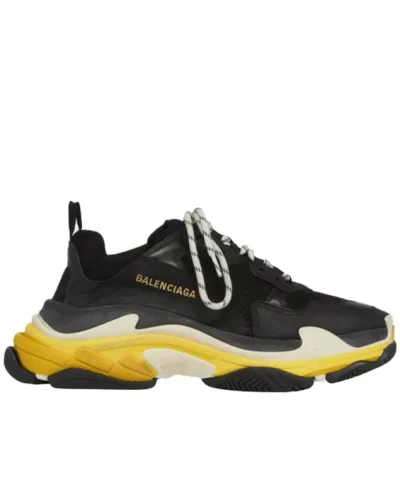 Triple S Sneaker 'Black Yellow'