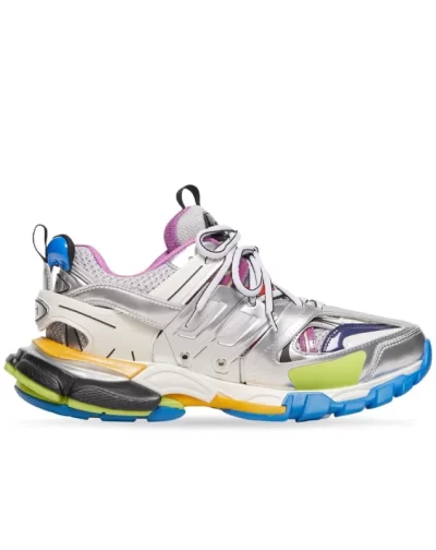 Track Leather Free 'White Silver Multi'